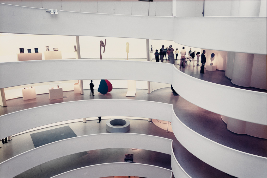 Appraisal: MITCH EPSTEIN - Guggenheim Museum Chromogenic print the image measuring