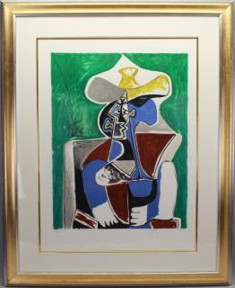 Appraisal: Pablo Picasso Spanish - Marina Picasso Estate Lithograph Buste Au