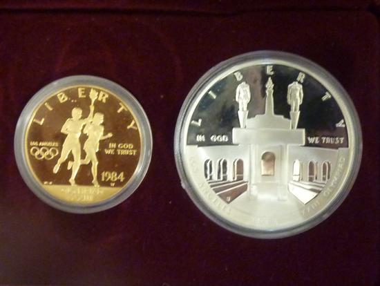 Appraisal: Olympic coin set with gold coin