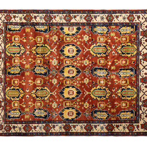 Appraisal: A Turkish Wool Rug th Century feet inches x feet