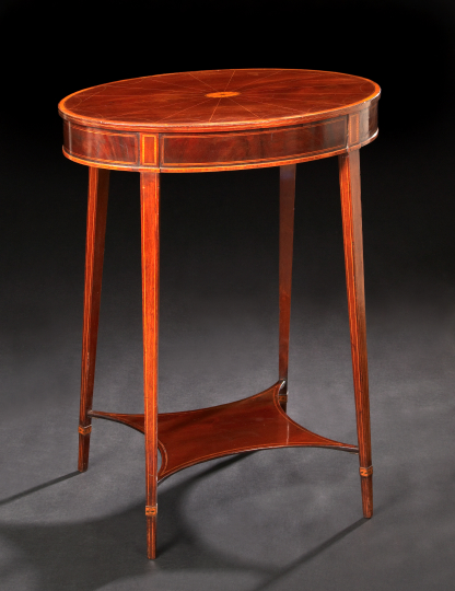 Appraisal: Edwardian Mahogany Occasional Table ca in the George III taste