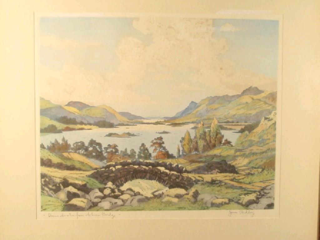 Appraisal: By and After James Priddy Derwent Water from Ashness Bridge