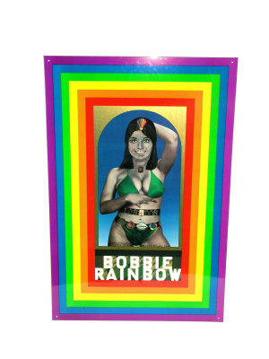 Appraisal: A Peter Blake Bobbie Rainbow Lithoprint on tin issued in