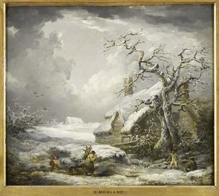 Appraisal: GEORGE MORLAND BRITISH - GATHERING FIREWOOD IN A SNOW COVERED