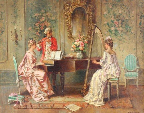 Appraisal: MORAN Edward Percy American - ''Old Time Melody'' OIL Canvas