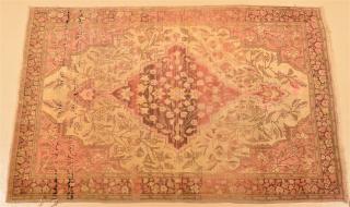 Appraisal: Central Diamond Pattern Oriental Area Rug Central Diamond and Floral