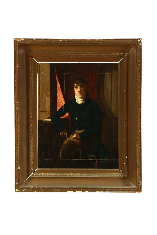 Appraisal: PORTRAIT OF A GENTLEMAN AMERICAN SCHOOL ST QUARTER- TH CENTURY