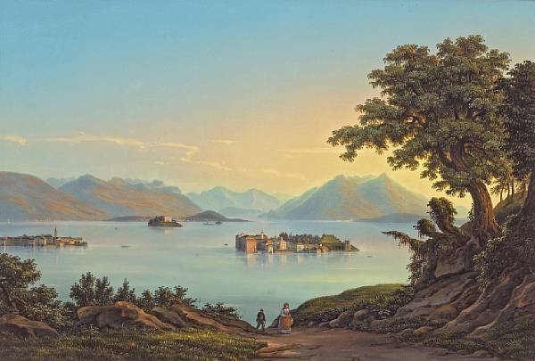 Appraisal: Italian School th Century A view of Isola Bella on