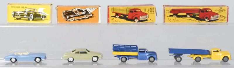 Appraisal: Lot of Diecast Vehicle Toys European Includes one Marklin Mercedes