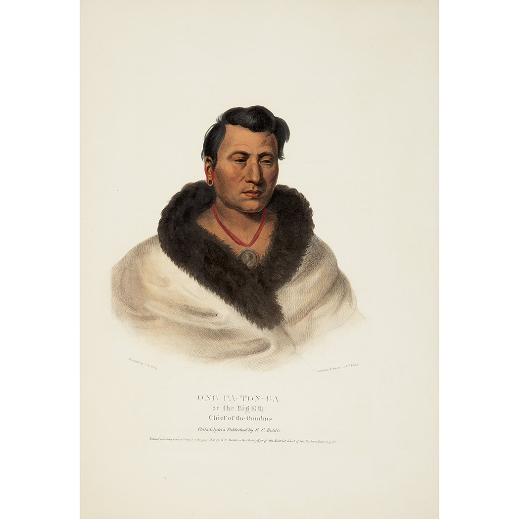 Appraisal: McKenney Hall ONG-PA-TON-GA OR THE BIG ELK CHIEF OF THE