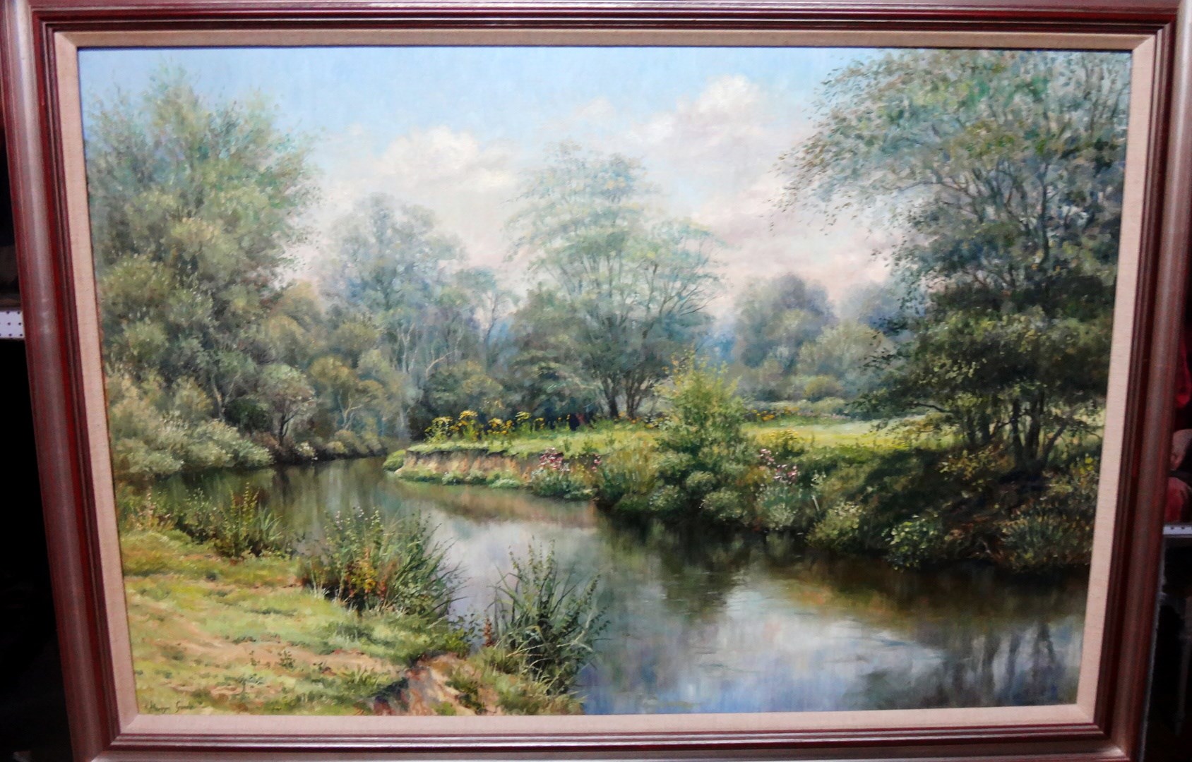 Appraisal: Mervyn Goode b Along the river in July near Peper