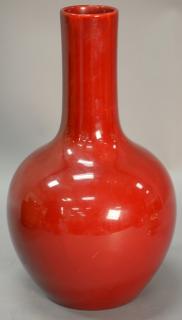 Appraisal: Royal Doulton flambe globular vase with sleeve neck ht Royal