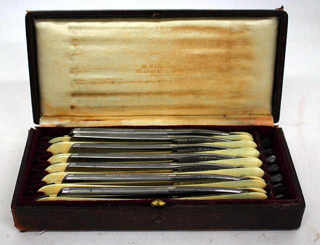 Appraisal: A CASED SET OF C V HELJESTRAND ESKILSTUNA SWEDISH CUT