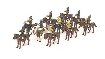 Appraisal: Unconfirmed contemporary Maker - mm Mounted Indian Cavalry Band comprising