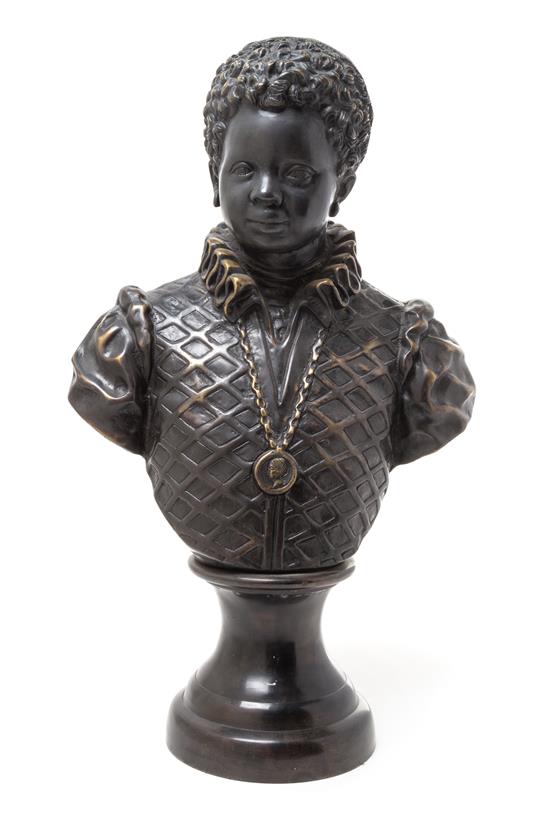 Appraisal: Sale Lot A Venetian Style Cast Metal Bust depicting a