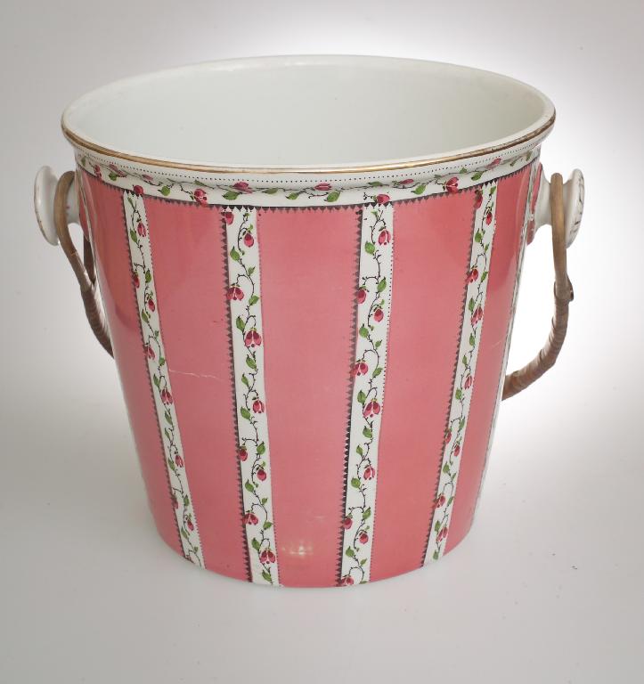 Appraisal: WEDGWOOD SLOP PAIL c decorated in floral-printed and painted lines