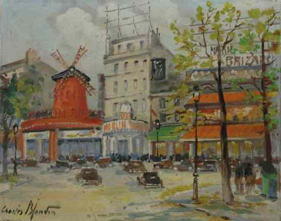 Appraisal: CHARLES BLONDIN French th MOULIN ROUGE PARIS signed lower right