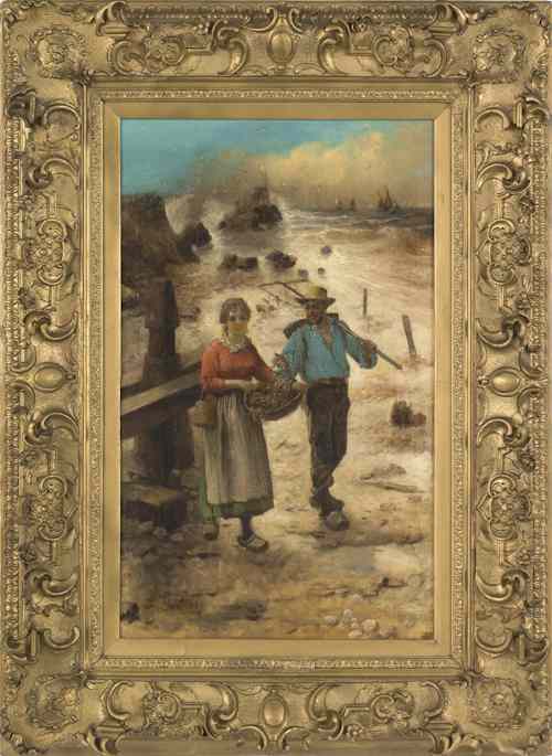 Appraisal: Louis Garnter late th early th c oil on canvas