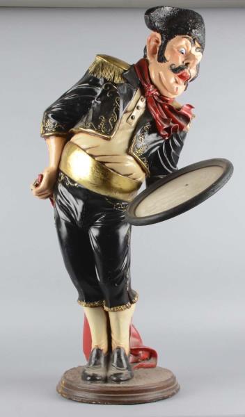 Appraisal: Bullfighter Waiter Holding A Tray This is a contemporary figural