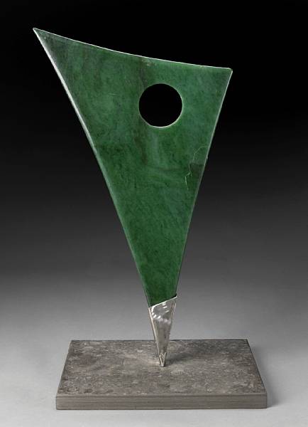 Appraisal: Nephrite Sculpture By Sid Mckeown Whitehorse Yukon Territories Canada Hand-polishing