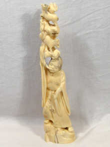 Appraisal: An Oriental ivory carving circa cm high