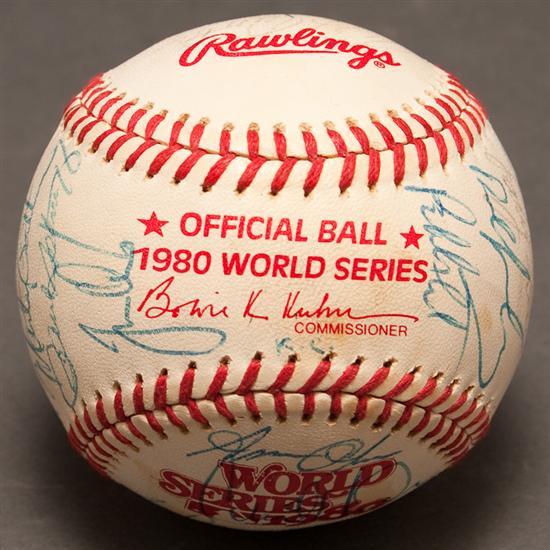 Appraisal: American League Champion Kansas City Royals team signed Rawlings Official