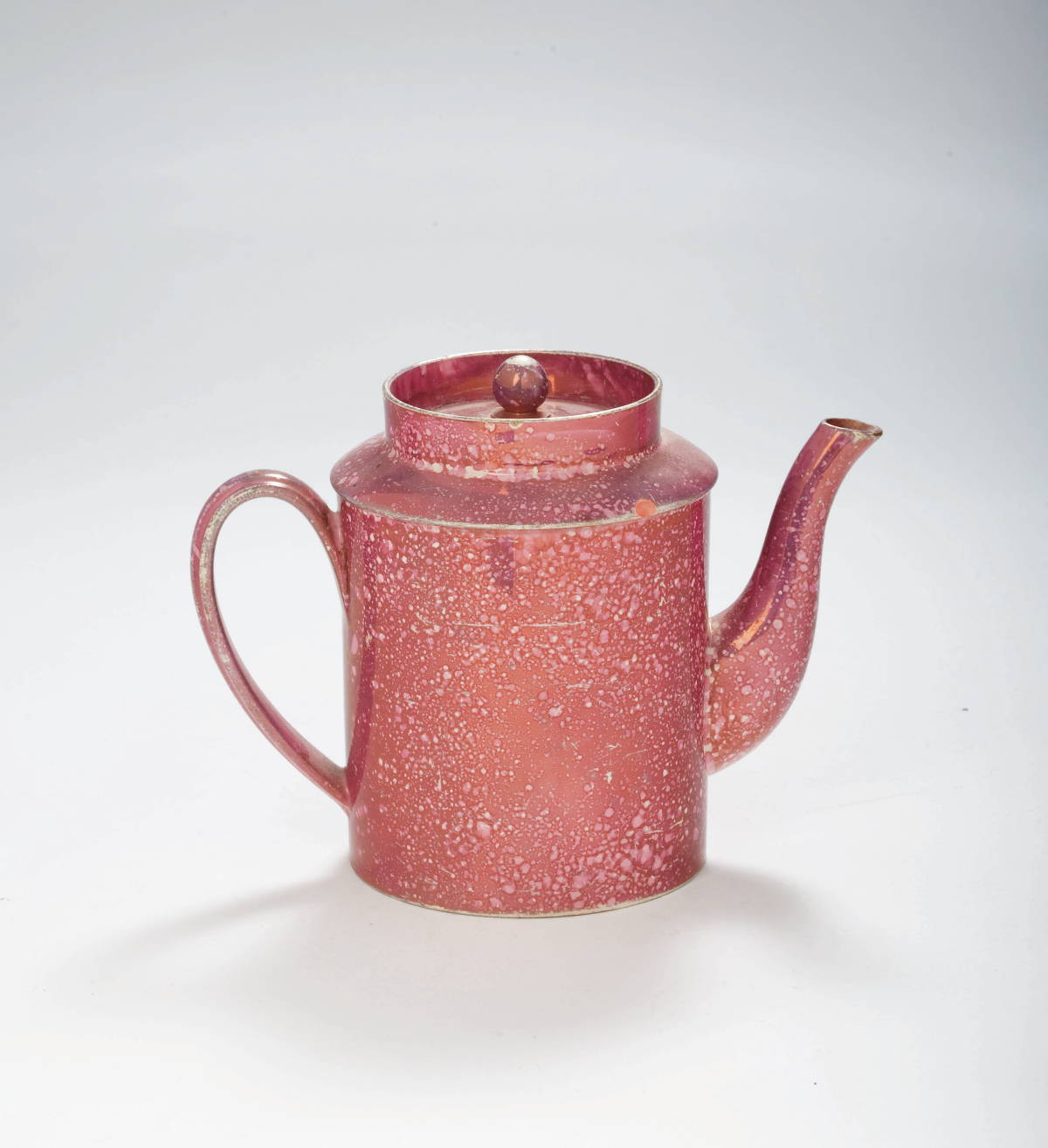 Appraisal: NEWCASTLE PINK LUSTRE TEAPOT AND COVER SEWELL CIRCA - Of