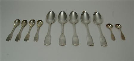 Appraisal: Dundee - a group of four Scottish provincial egg spoon