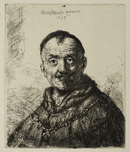 Appraisal: REMBRANDT VAN RIJN The First Oriental Head Etching x mm