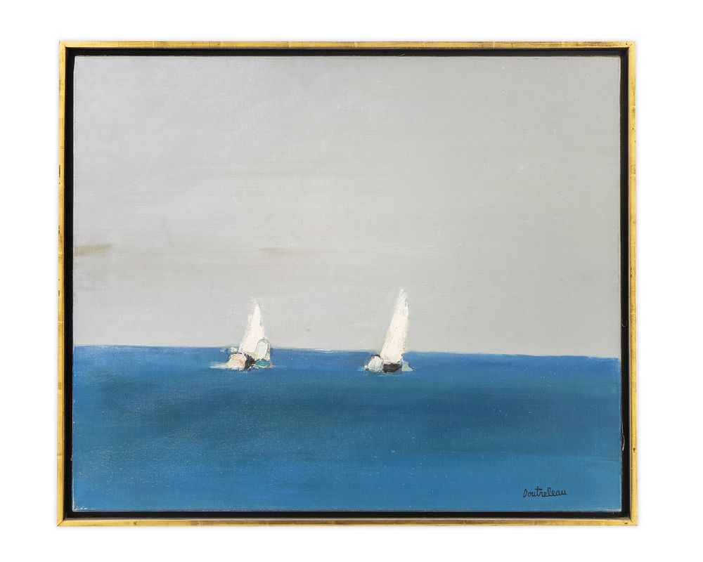 Appraisal: Pierre Doutreleau French b Untitled Seascape Pierre Doutreleau French b