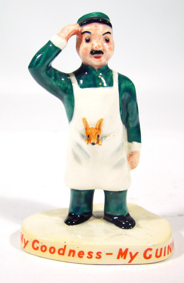 Appraisal: Carltonware Guiness zoo keeper advertising figure printed and impressed factory