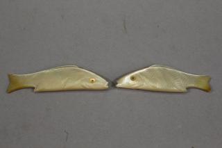 Appraisal: Mother of Pearl Carved Fish Mother of Pearl Carved Fish