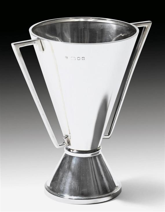 Appraisal: ENGLISHTWO-HANDLED CUP London Silver H cm g