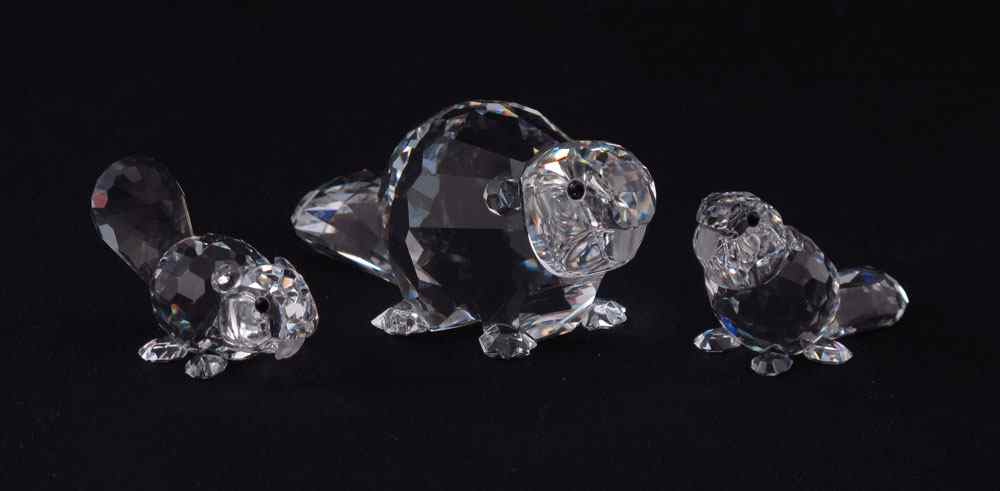 Appraisal: SWAROVSKI CRYSTAL FIGURINES Adi Stocker designed ENDANGERED SPECIES to include