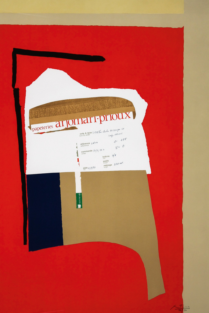 Appraisal: ROBERT MOTHERWELL America--La France Variations I Color lithograph and collage