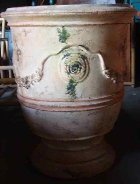 Appraisal: MONUMENTAL FRENCH ANDUZE ''POTERIE LA MADELEINE'' TERRA COTTA URN -