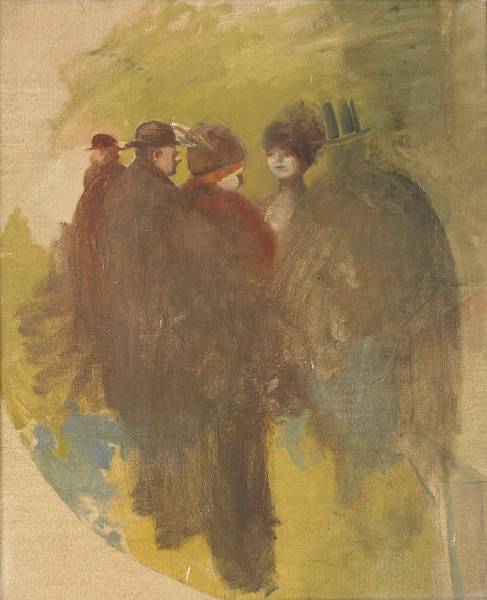 Appraisal: Manner of Jean Louis Forain French - Fashionable Ladies and