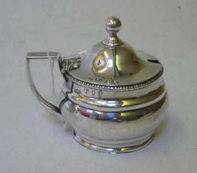 Appraisal: A GEORGE III MUSTARD POT maker John Watson Sheffield of