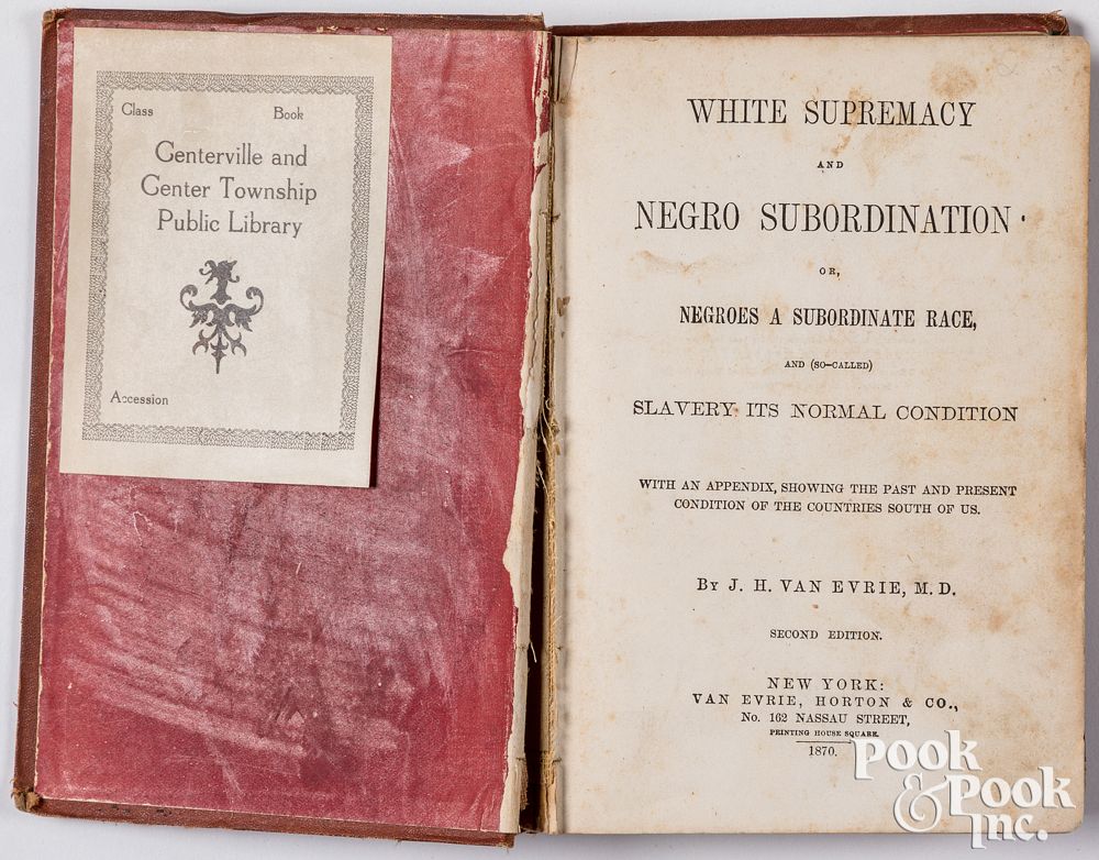 Appraisal: White Supremacy and Negro Subordination White Supremacy and Negro Subordination