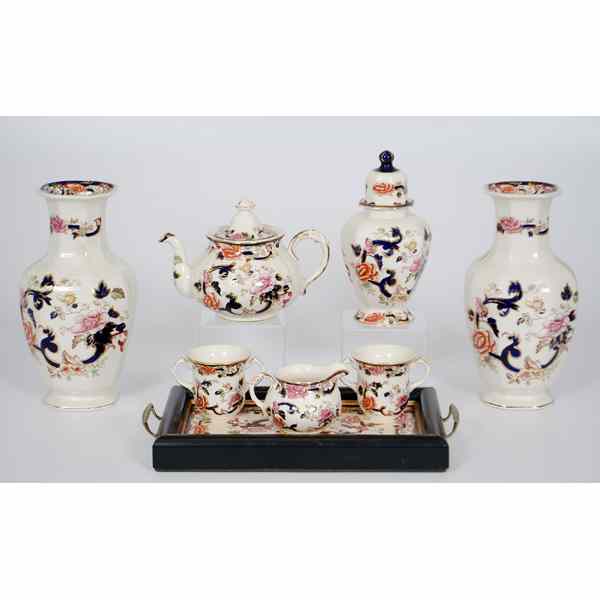 Appraisal: Mason's Ironstone Mandalay Service China England an assembled group of