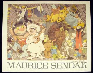 Appraisal: Maurice Sendak UNTITLED POSTER Artist Signed Poster Collage Rosie Oliver