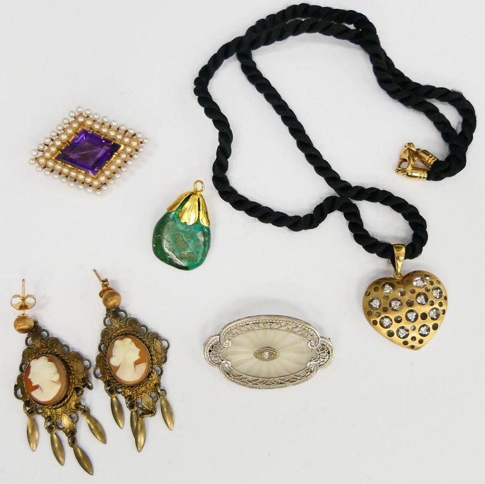 Appraisal: FABULOUS COLLECTION OF ANTIQUE JEWELRY To include kt yellow gold