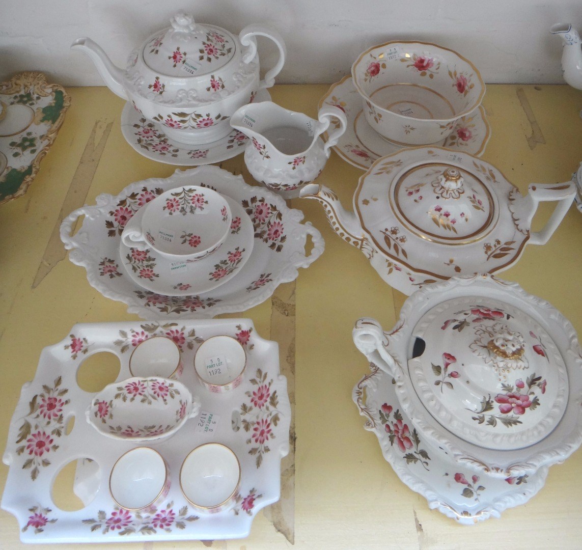 Appraisal: A group of Ridgway porcelains th century various forms and