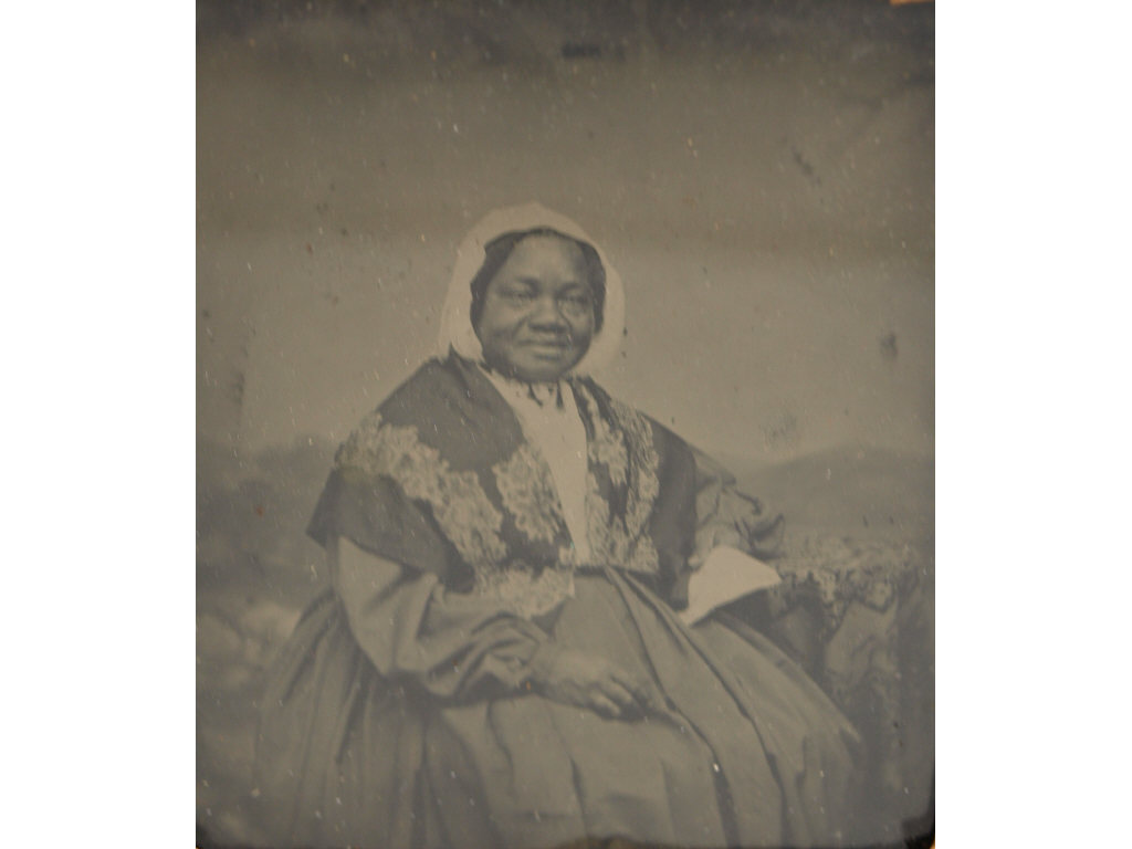 Appraisal: Cased Plate Tintype of African-American Lady ca s - s