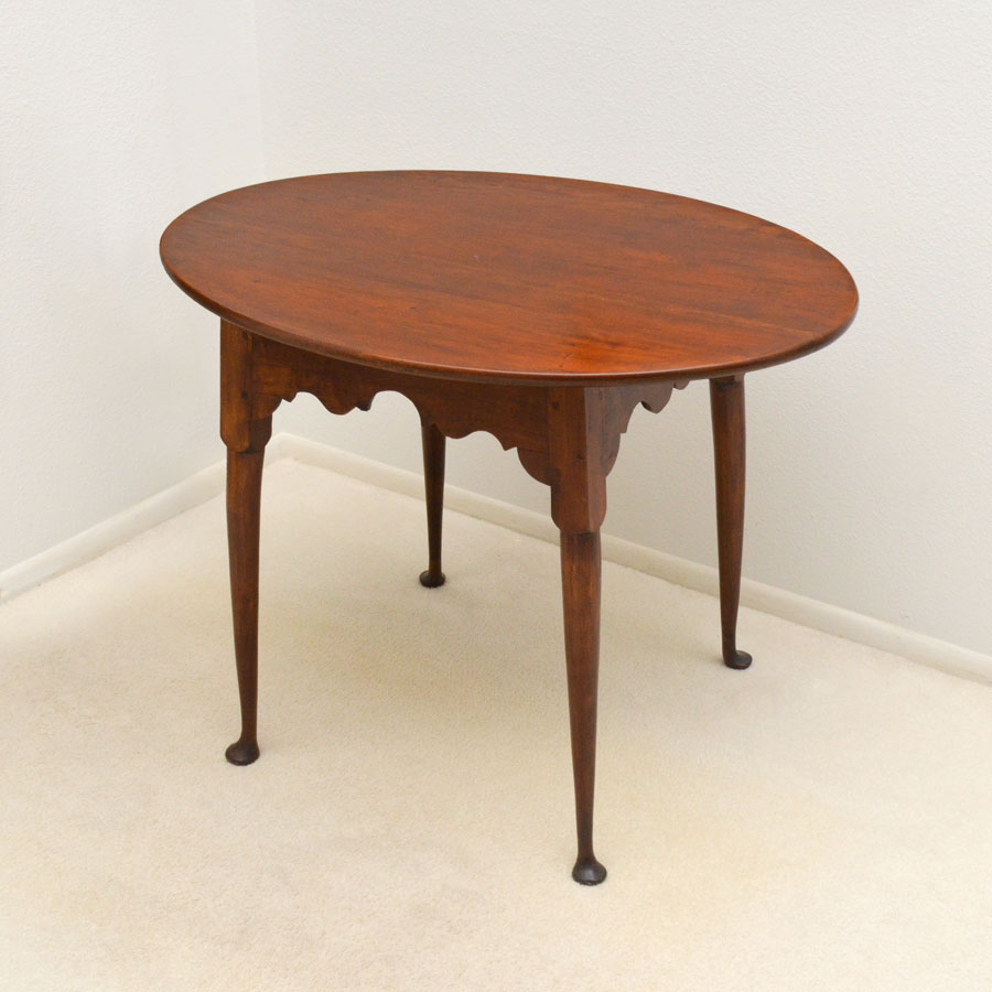 Appraisal: TH CENTURY QUEEN ANNE TEA TABLE Late th to early