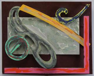 Appraisal: STELLA Frank Bonin Night Heron Lacquer and Oil on Aluminum