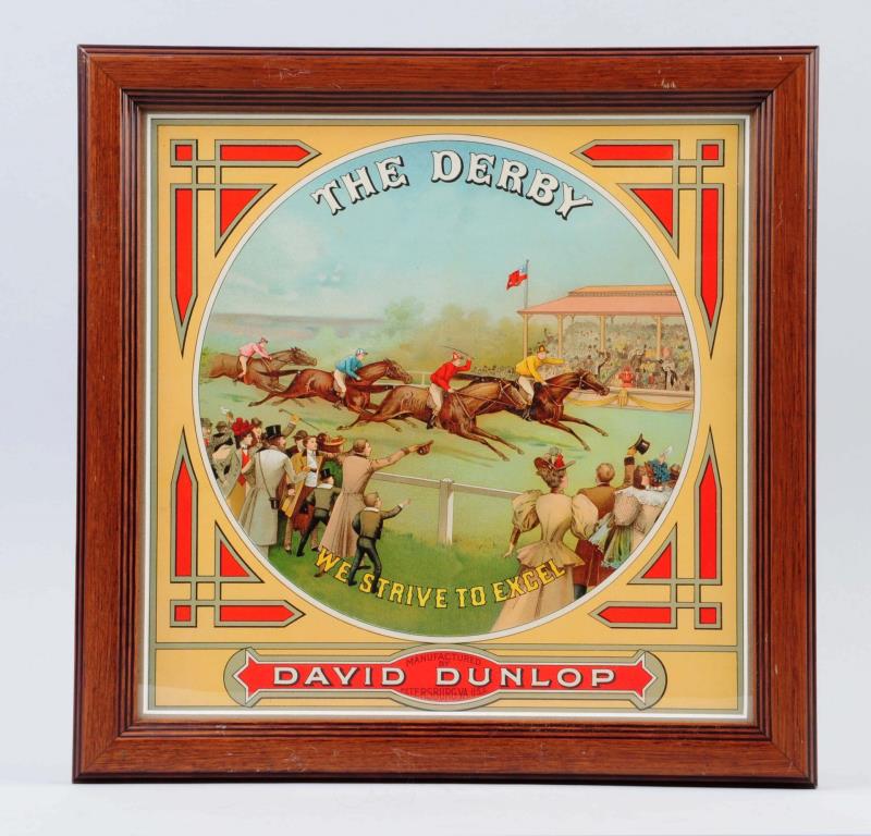 Appraisal: The Derby Tobacco Crate Label Framed This framed tobacco label