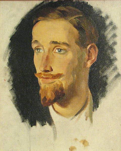 Appraisal: Glyn Warren Philpot British - A portrait of Gerald Heard