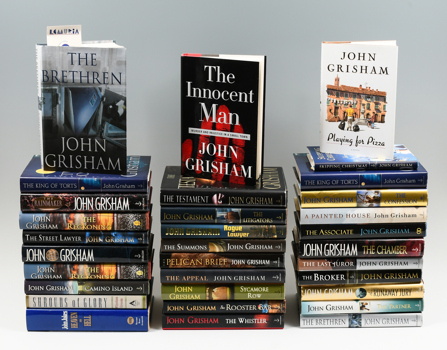 Appraisal: PC JOHN GRISHAM ST EDITIONS COLLECTION pc collection of John