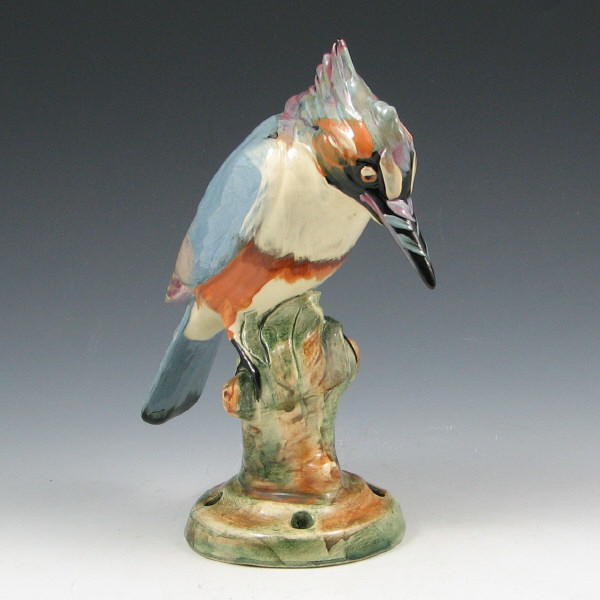 Appraisal: Weller Brighton Kingfisher Figure Weller Brighton Kingfisher figure on a